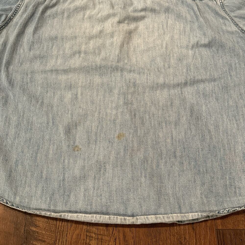 Vintage Levis Shirt Men's 2XL Blue Denim Button Down Shirt Western Pocket VTG - Picture 10 of 10